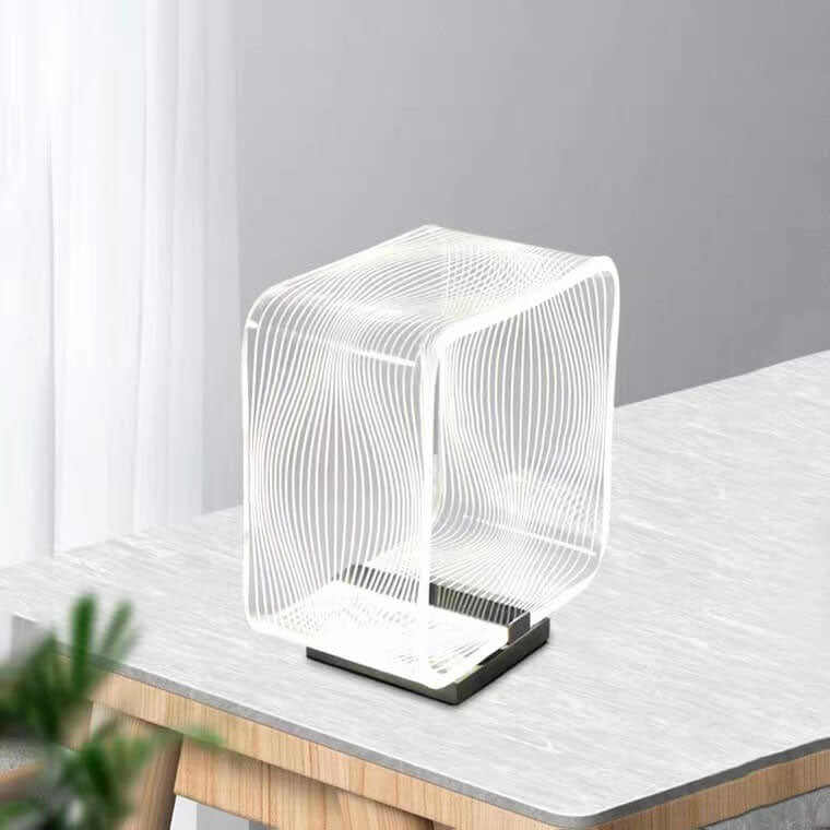 Nordic Square Ring Acrylic LED Decorative Table Lamp