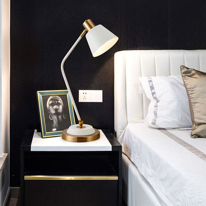 Modern Minimalist Solid Color Iron 1-Light Table Lamp