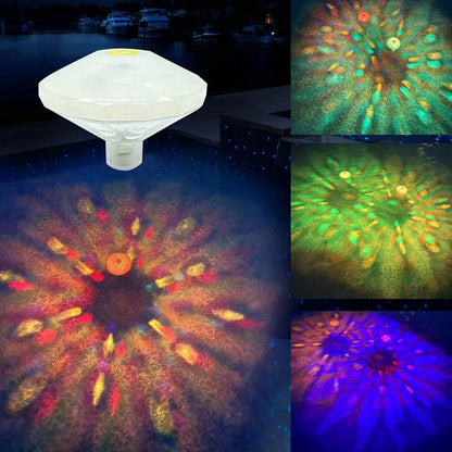 Diamond Shape Waterproof RGB Color LED Diving Light Night Light
