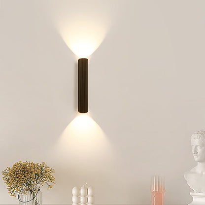 Modern Simplicity Iron Aluminum Roman Column Strip LED Wall Sconce Lamp For Bedside
