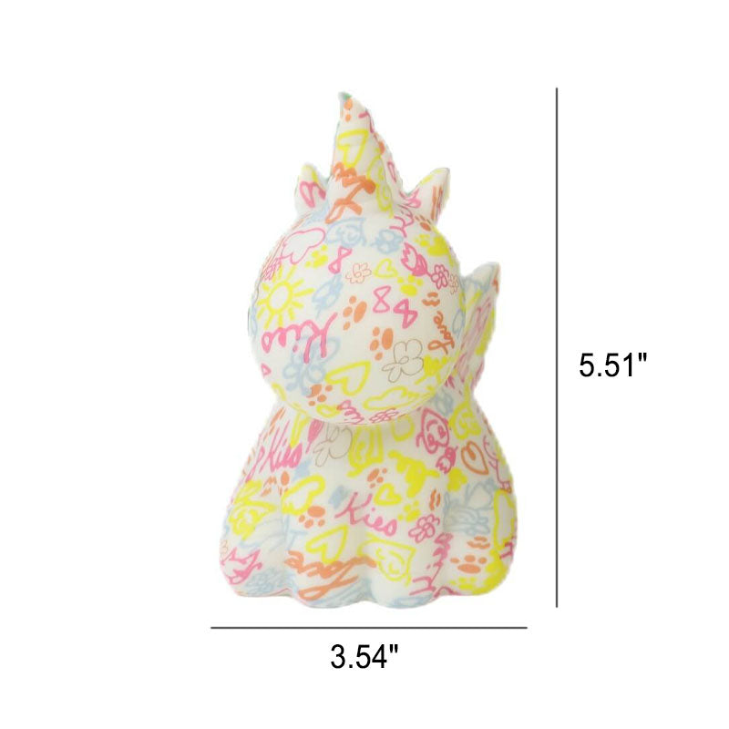 Creative Unicorn Painted 3D Printed LED Night Light Table Lamp