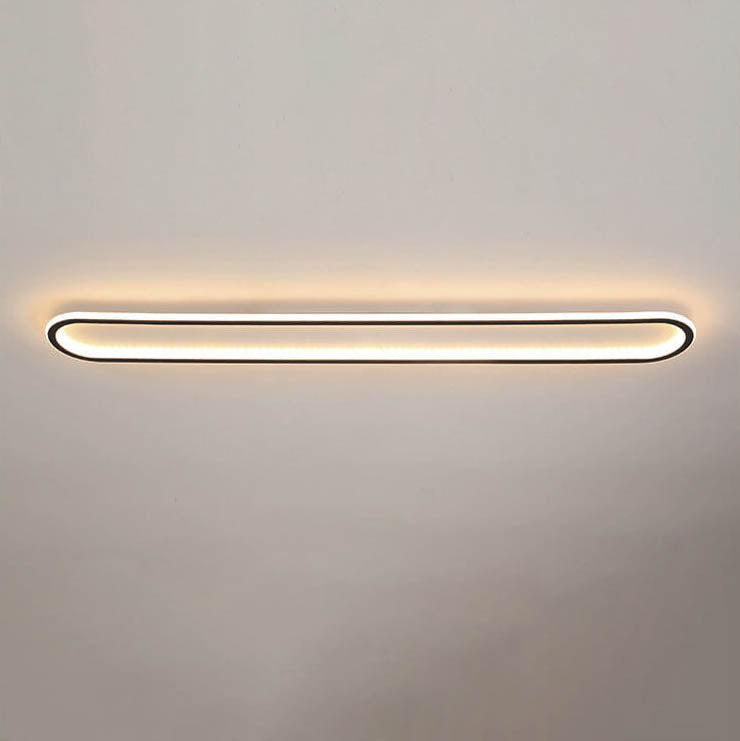 مصباح سقف LED طويل من السيليكون الحديدي بتصميم عصري بسيط لغرفة النوم 