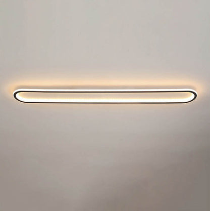 مصباح سقف LED طويل من السيليكون الحديدي بتصميم عصري بسيط لغرفة النوم 