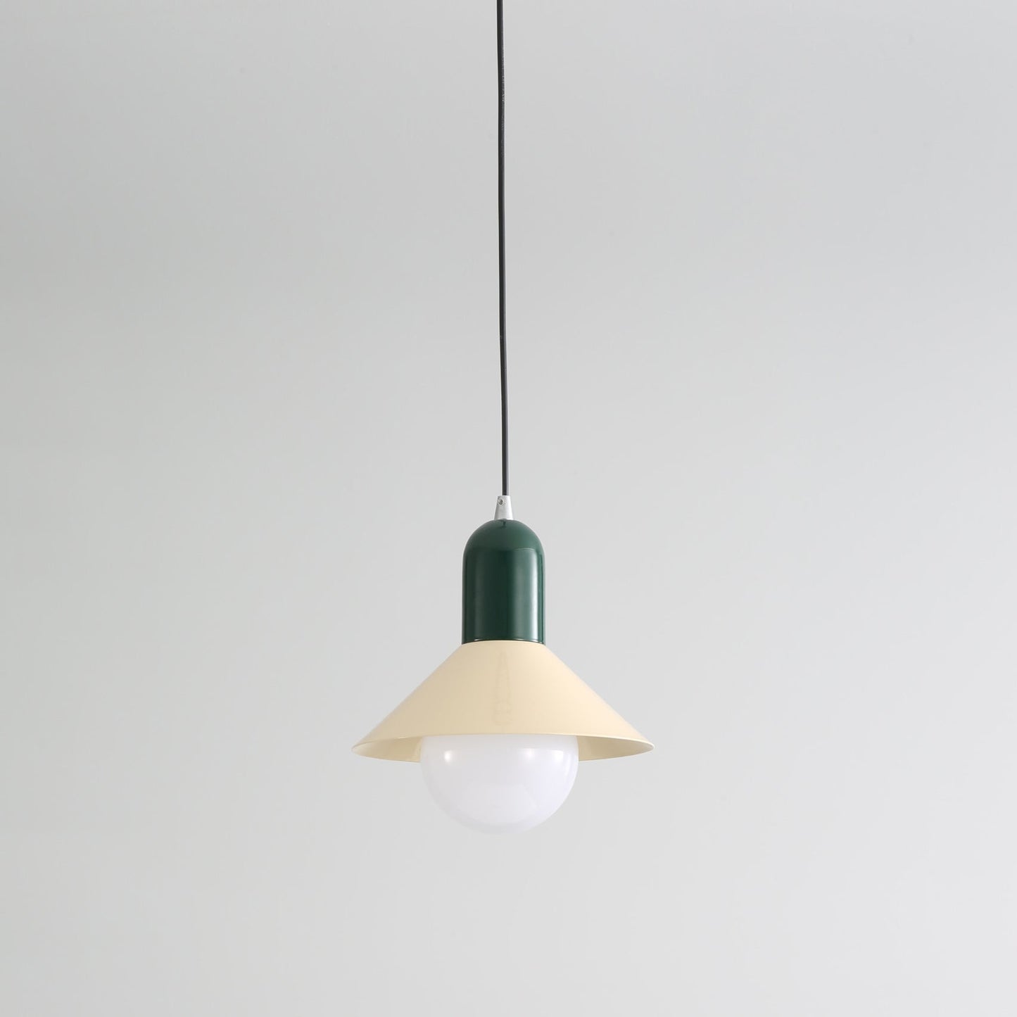 Contemporary Simplicity Macaron Iron Geometric Cone Shape 1-Light Pendant Light For Living Room