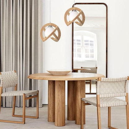 Japanese Wabi-sabi Log 1-Light Pendant Light