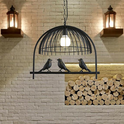 Modern Creative Bird Cage 1-Light Pendant Light