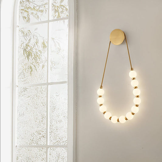 مصباح حائط LED بتصميم قلادة على شكل حبة سحرية بتصميم عصري بسيط 