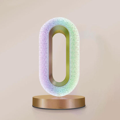 Nordic Creative Crystal Ring RGB APP LED Night Light Table Lamp