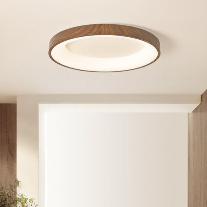 Traditional Chinese Iron Acrylic Round Square LED Flush Mount Ceiling Light For Bedroom
