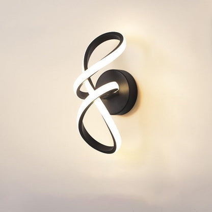 مصباح حائط LED معدني من الأكريليك بتصميم عصري بسيط لغرفة المعيشة 