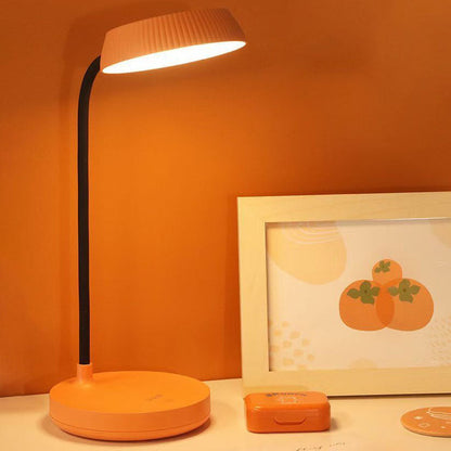 Nordic Minimalist Round Plate LED Touch Eye Protection USB Desk Lamp