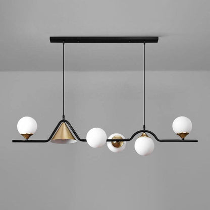 ثريا جزيرة فاخرة بتصميم كرة مستديرة من Nordic Creative Light، مزودة بـ 4/5/6 مصابيح 