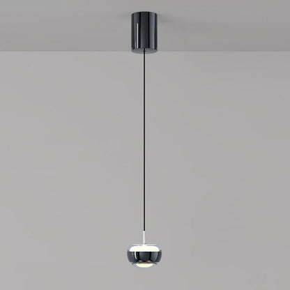 Modern Simplicity Iron Aluminum Semicircle LED Pendant Light For Living Room