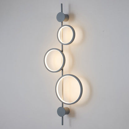 مصباح حائط LED من السيليكون متعدد الدوائر بتصميم عصري بسيط لغرفة المعيشة 