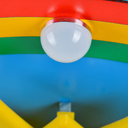Modern Creative Rainbow Sun Children's LED Flush Mount Lighting