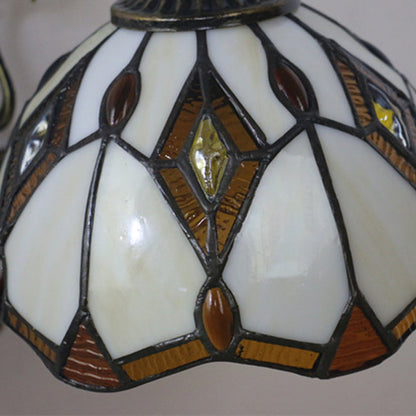 Tiffany Vintage Baroque Geometric Bowl 1-Light Wall Sconce Lamp