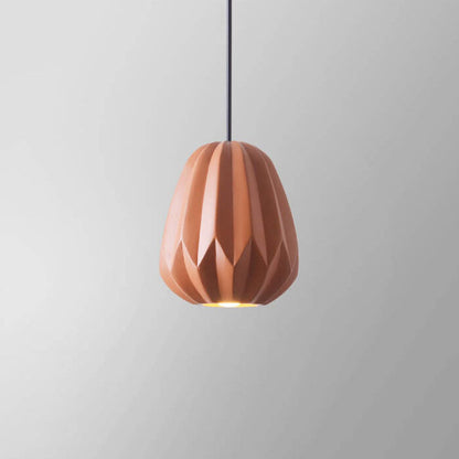 Nordic Macaron Texture Oval Resin 1-Light Pendant Light