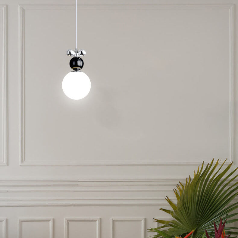 Modern Minimalist Hardware Design Sphere 1-light Pendant Light