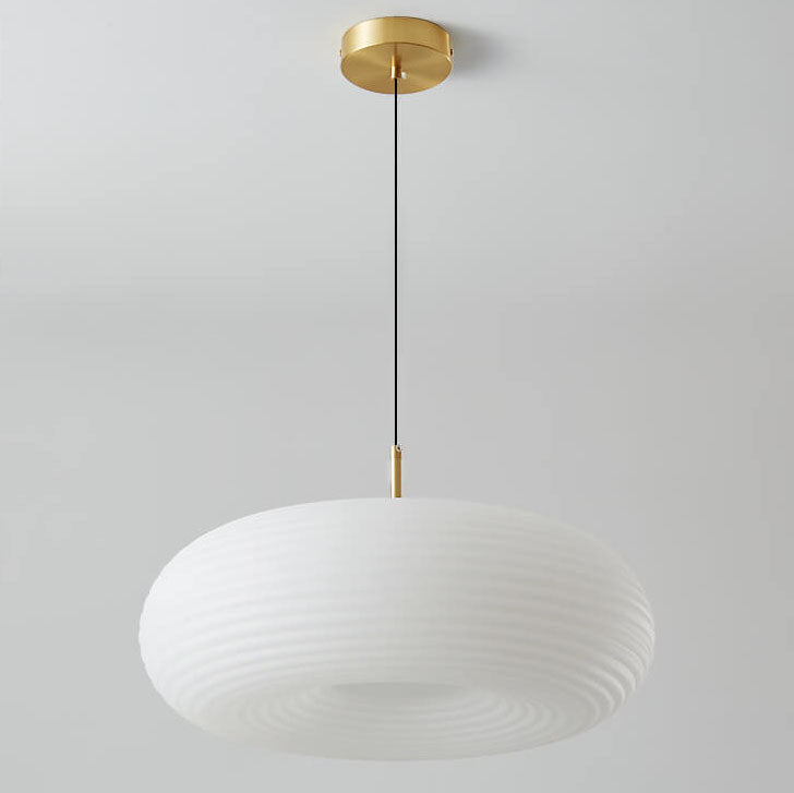 Modern Cream Style Apple All-Copper LED Pendant Light