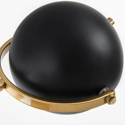 Modern Minimalist Spherical Metal Marble Adjustable Angle 1-Light Standing Floor Lamp