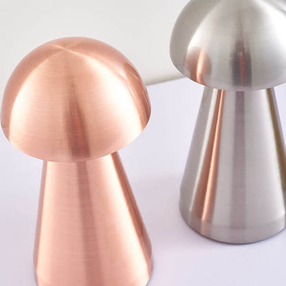 Modern Light Luxury Creative Wrought Iron Mushrooms USB LED Table Lamp