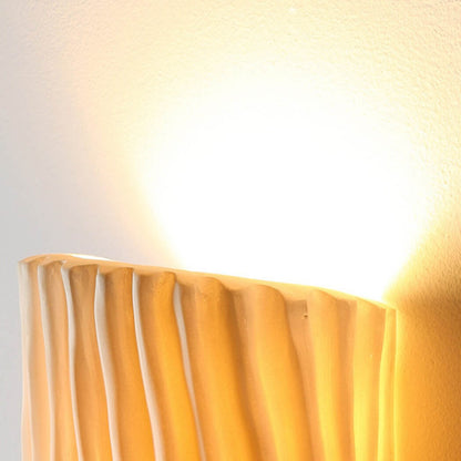 Nordic Creative Resin Striped Half Cylinder 2-Light Wall Sconce Lamp