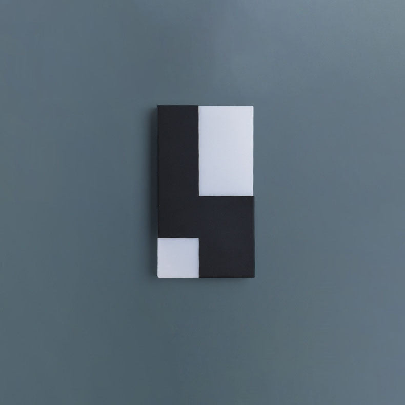 Modern Minimalist Square Geometric Iron Acrylic LED Wall Sconce Lamp