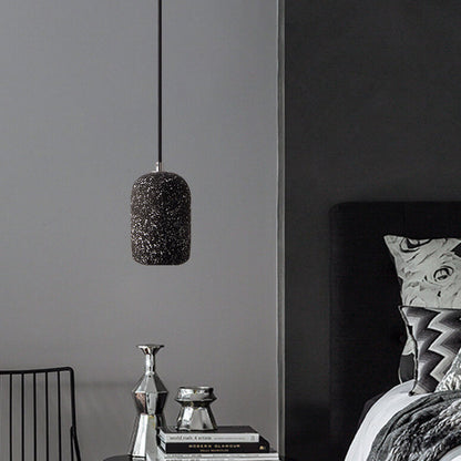 Scandinavian Industrial Minimalist Cylindrical Cement LED Pendant Light
