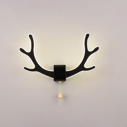 Contemporary Creative Antler Iron Acrylic LED Wall Sconce Lamp For Bedroom