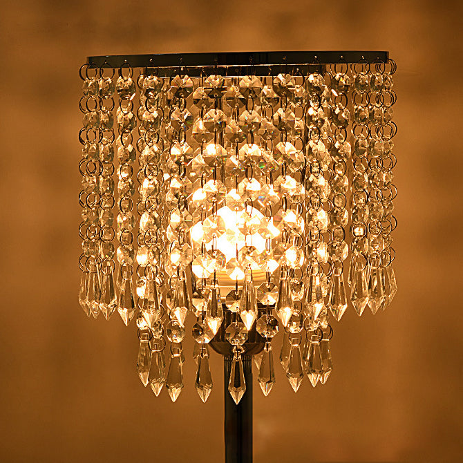 Decorative Minimalist Crystal 1-Light Table Lamp