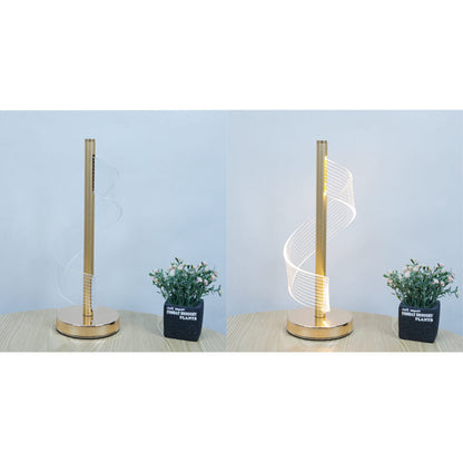 Modern Light Luxury Acrylic Curve LED Table Lamp