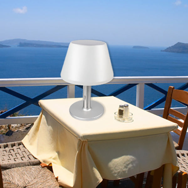 Solar Powered Modern Cone Induction Waterproof LED Table Lamp