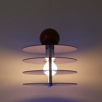 Contemporary Nordic Colorful Acrylic Flying Saucer 1-Light Pendant Light For Bedroom