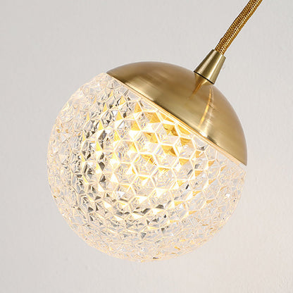 Contemporary Nordic Iron Acrylic Ball Pendant 1-Light LED Wall Sconce Lamp For Bedside