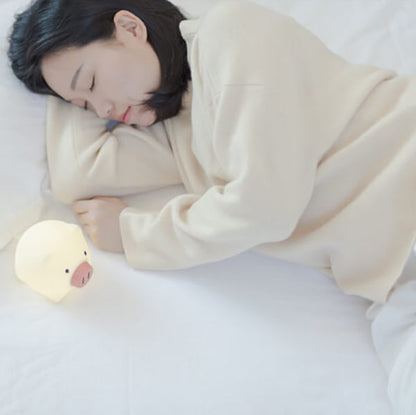 Creative Cute Pig Touch Timer LED Night Light Decorative Table Lamp