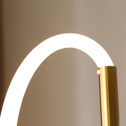 Modern Minimalist Line Iron Silicone LED Standing Floor Lamp For Living Room