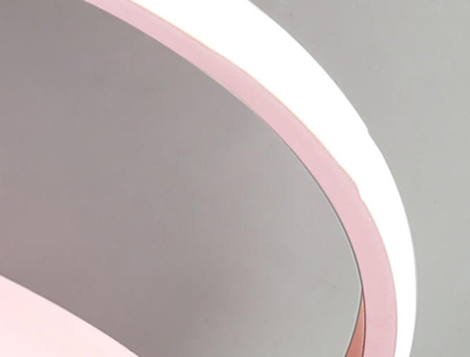 Modern Cartoon Mushroom Circle LED Kids Flush Mount Ceiling Light