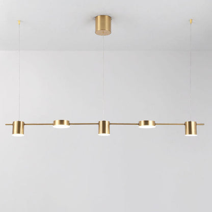 Modern Minimalist Line Round Spotlight LED Island Light Chandelier
