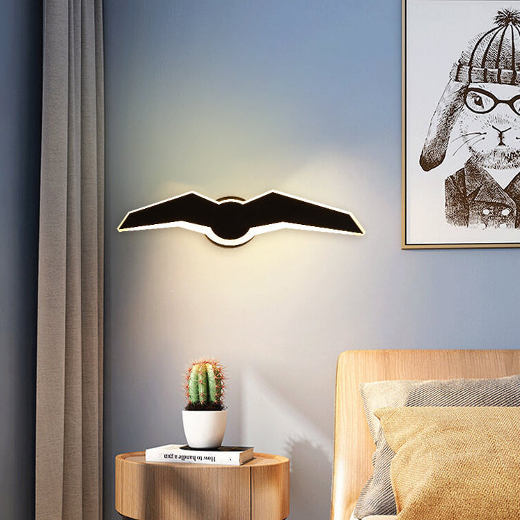 مصباح حائط LED من الحديد والأكريليك بتصميم طائر النورس الإبداعي الشمالي 