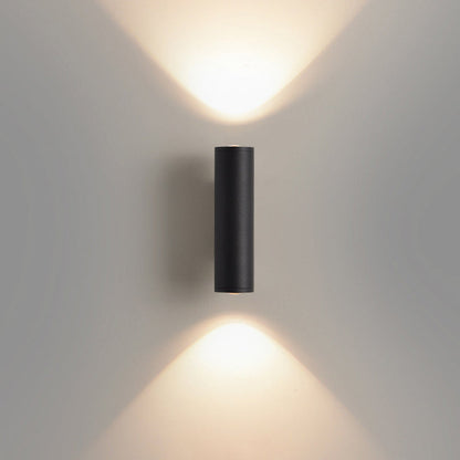 مصباح حائط LED أسطواني من الحديد والألومنيوم بتصميم عصري بسيط لغرفة النوم 