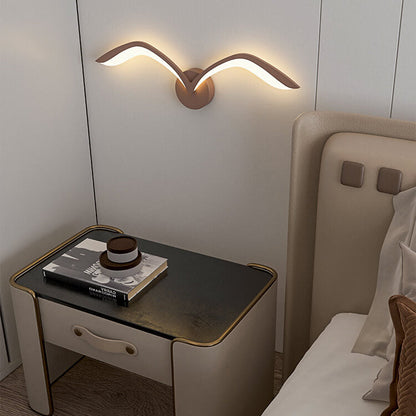 مصباح حائط LED من الأكريليك بتصميم طائر النورس بتصميم بسيط إسكندنافي 