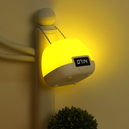 Creative Portable Clock LED Night Light Table Lamp