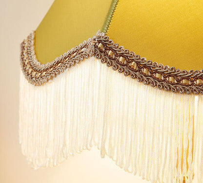 French Retro Court Tassel Copper 1-Light Table Lamp