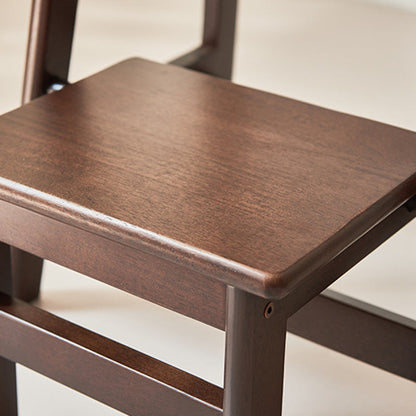 Moderner minimalistischer rechteckiger Barhocker aus Holz mit Fußstütze, ohne Rückenlehne und Armlehnen für das Esszimmer 