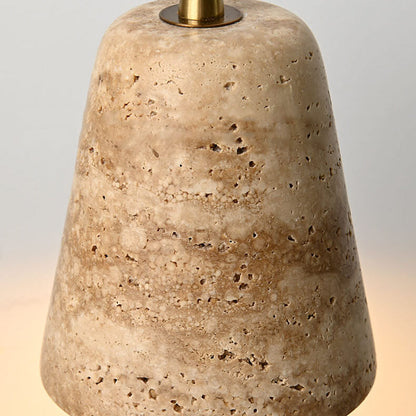 Japanese Style Stone Column Cone 1-Light Pendant Light