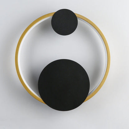 Modern Minimalist Oval Round Ring LED Wall Sconce Lamp