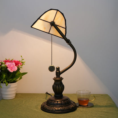 Traditional Tiffany Angel Wings Stained Glass Resin Iron 1-Light Table Lamp For Living Room
