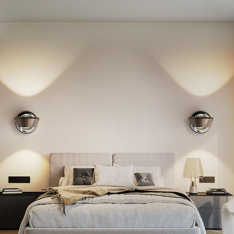 مصباح حائط LED بتصميم كرة حديدية إبداعي عصري بجانب السرير 