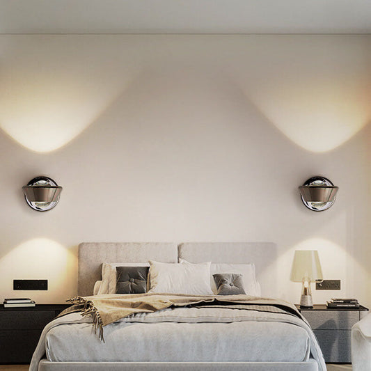 مصباح حائط LED بتصميم كرة حديدية إبداعي عصري بجانب السرير 
