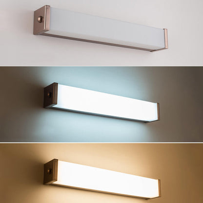 Modern Minimalist Rose Gold Square Strip Acrylic LED Wall Sconce Lamp